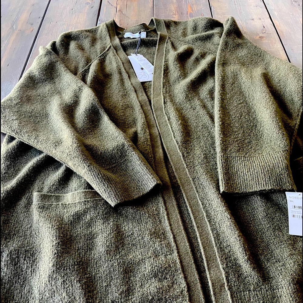 2 Treasure & Bond Long Knit Sweaters with pockets